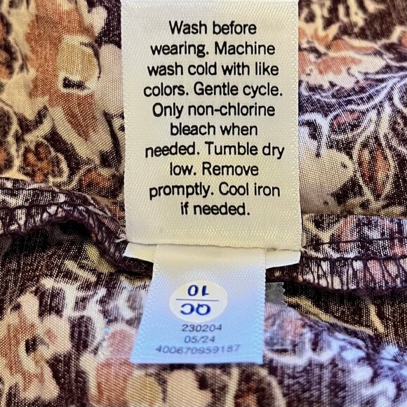 Sonoma Floral Tiered Peasant Skirt in Burgundy (L) New With Tag - Picture 10 of 11